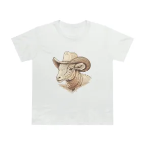 Women’s ram cowboy crew neck t-shirt