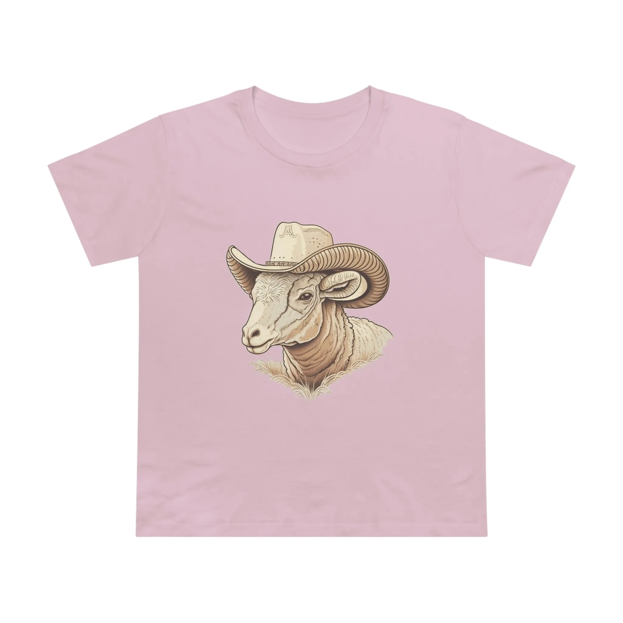 Women’s ram cowboy crew neck t-shirt