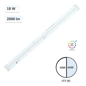 YUJILEDS CRI 95 18W 2835M Constant Current LED Linear Module - 10pcs