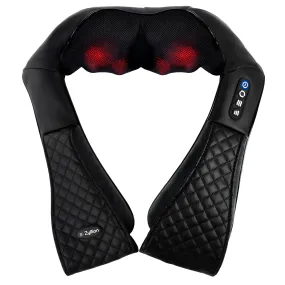 Zyllion Rechargeable Shiatsu Back and Neck Massager with Heat, 3 Speed Levels and Rotation Change (ZMA-28RB)